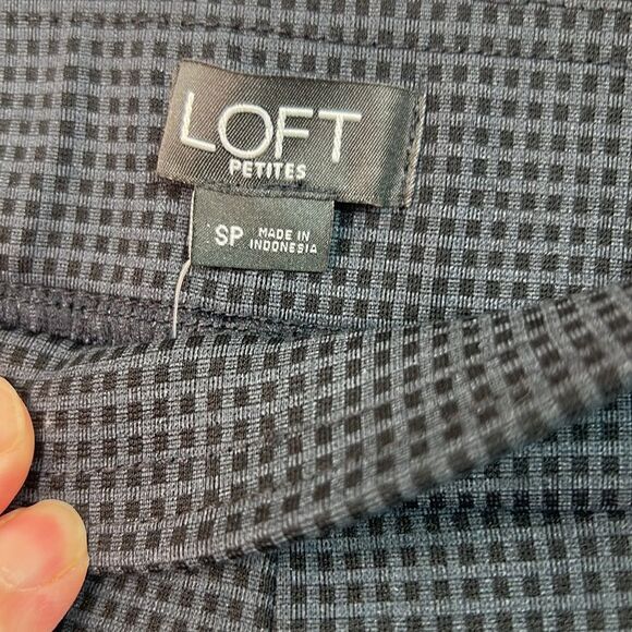 Loft Black and gray pull on leggings Size small petite NWT - Picture 6 of 12
